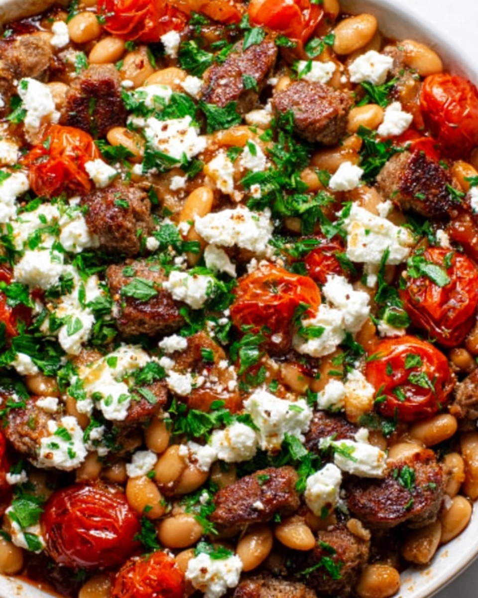 Greek Sausage and Beans Recipe - Recipe Image