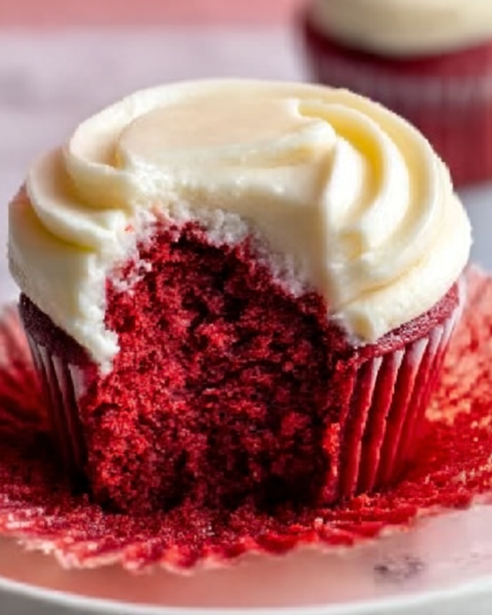 Red Velvet Cupcakes with Cream Cheese Frosting Recipe - Recipe Image