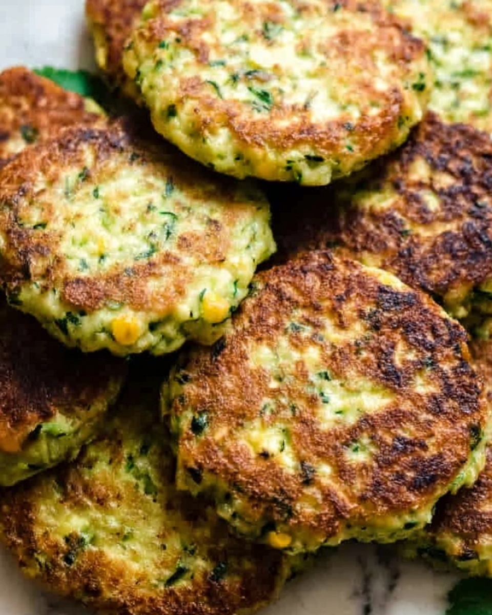 Zucchini and Edamame Fritters (High Protein) Recipe - Recipe Image