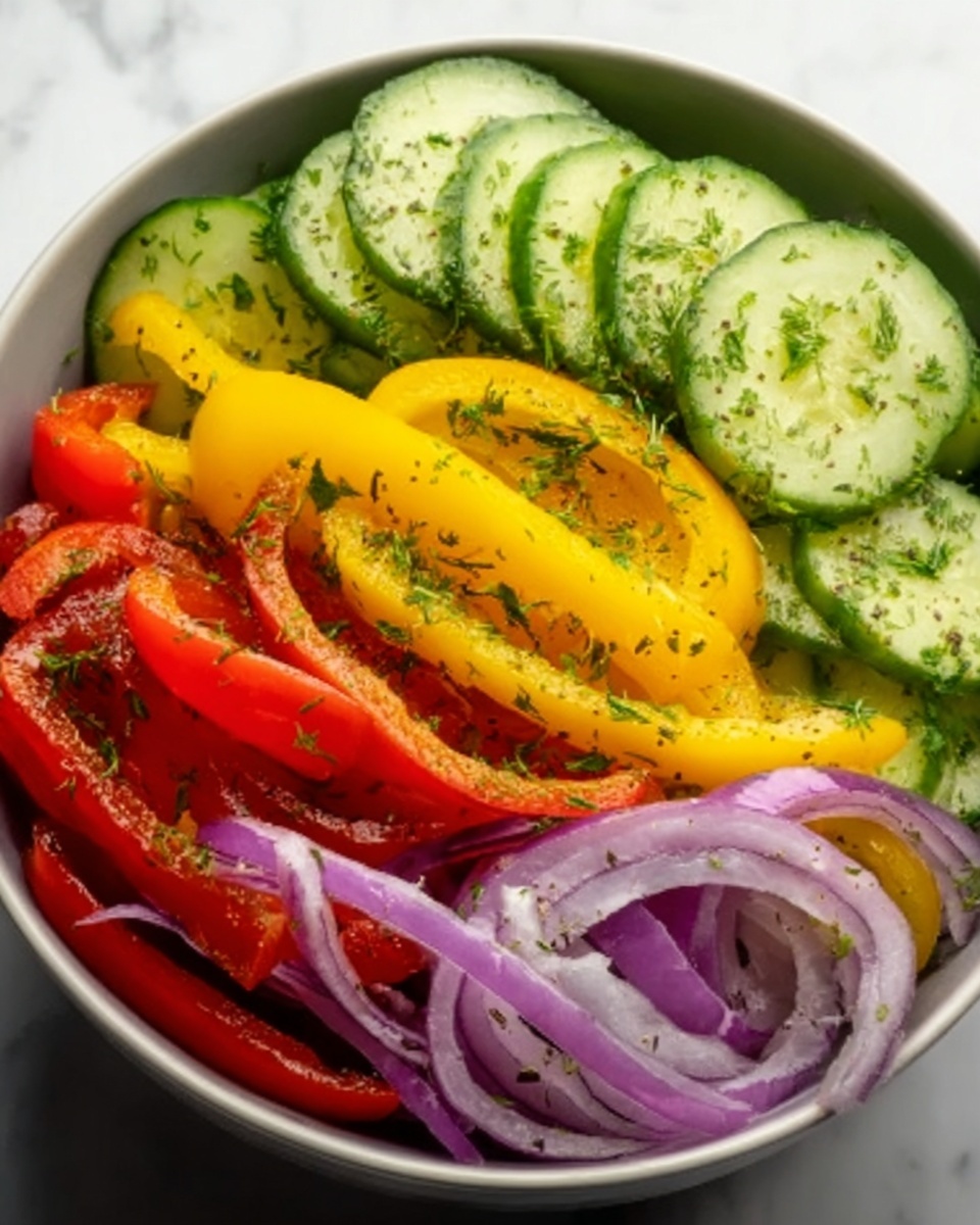 Cucumber Sweet Pepper Salad Recipe - Recipe Image