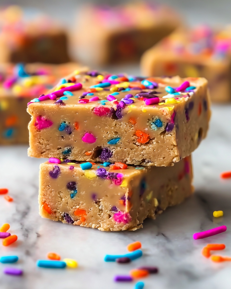Birthday Cake Protein Bars Recipe - Recipe Image