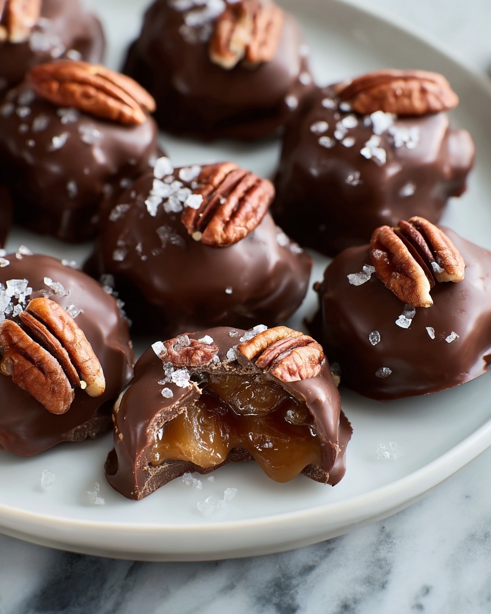 Homemade Chocolate Turtles Recipe - Recipe Image