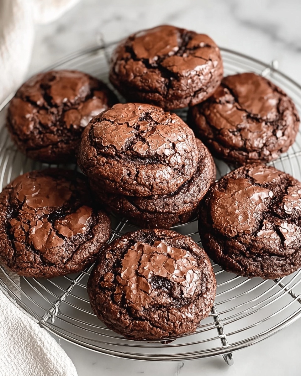 Fudgy Flourless Chocolate Cake Cookies Recipe - Recipe Image