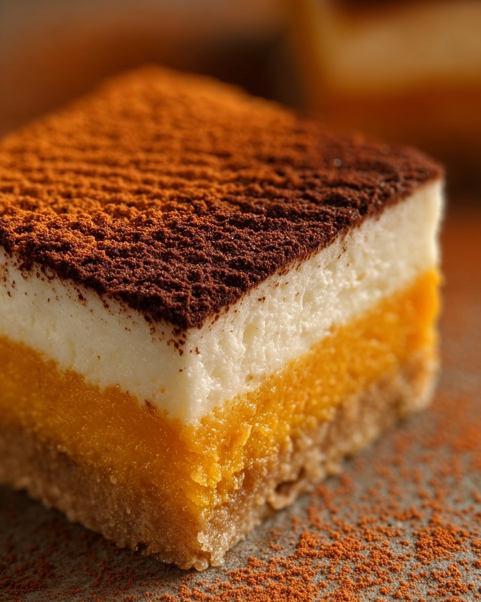 Pumpkin Churro Cheesecake Bars Recipe - Recipe Image