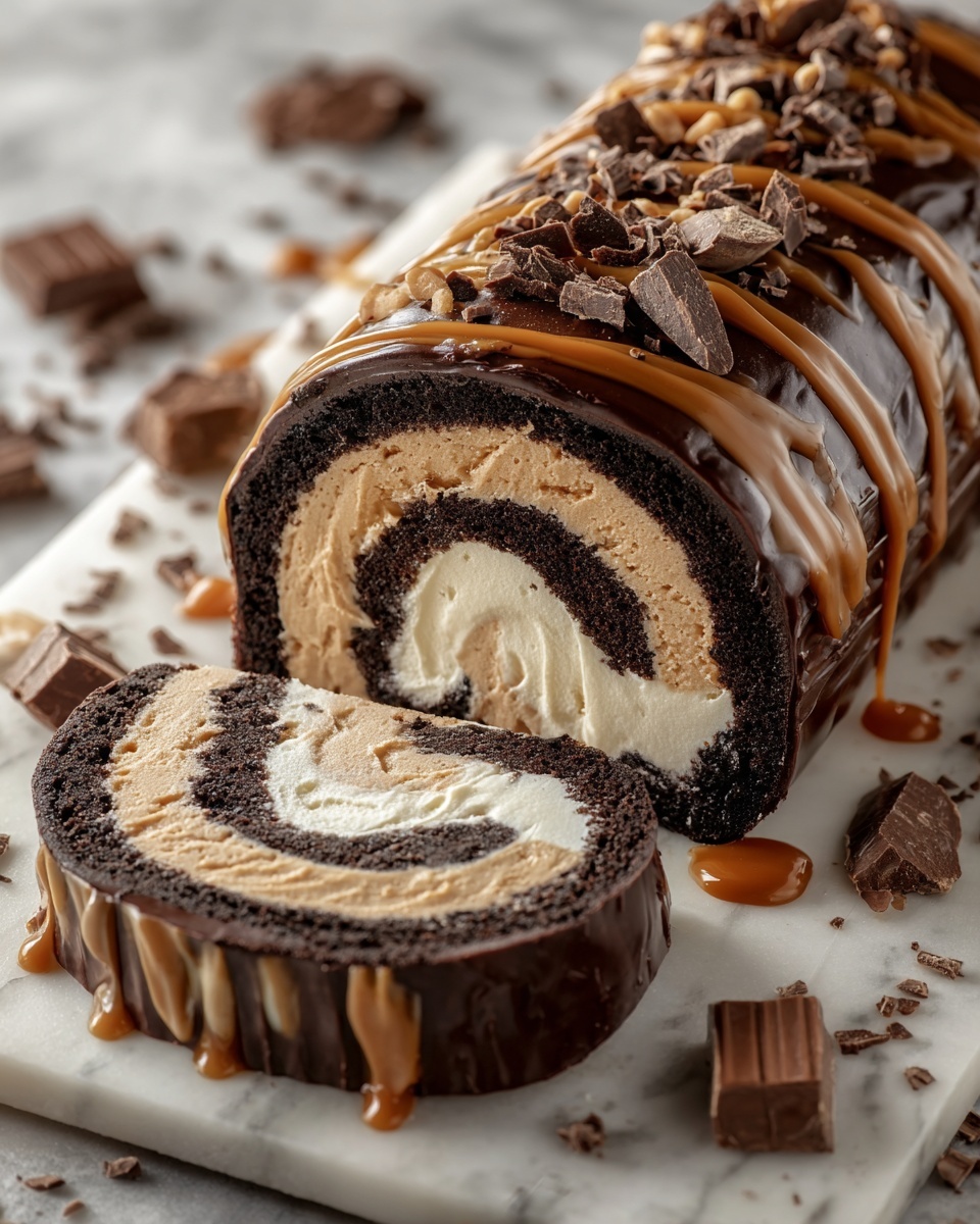 Peanut Butter Cup Cake Roll Recipe - Recipe Image