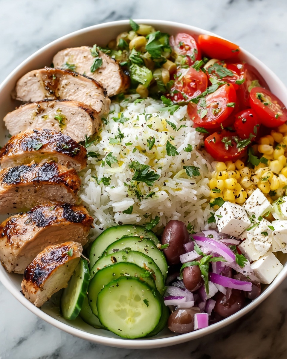 Greek Chicken Bowls Recipe - Recipe Image