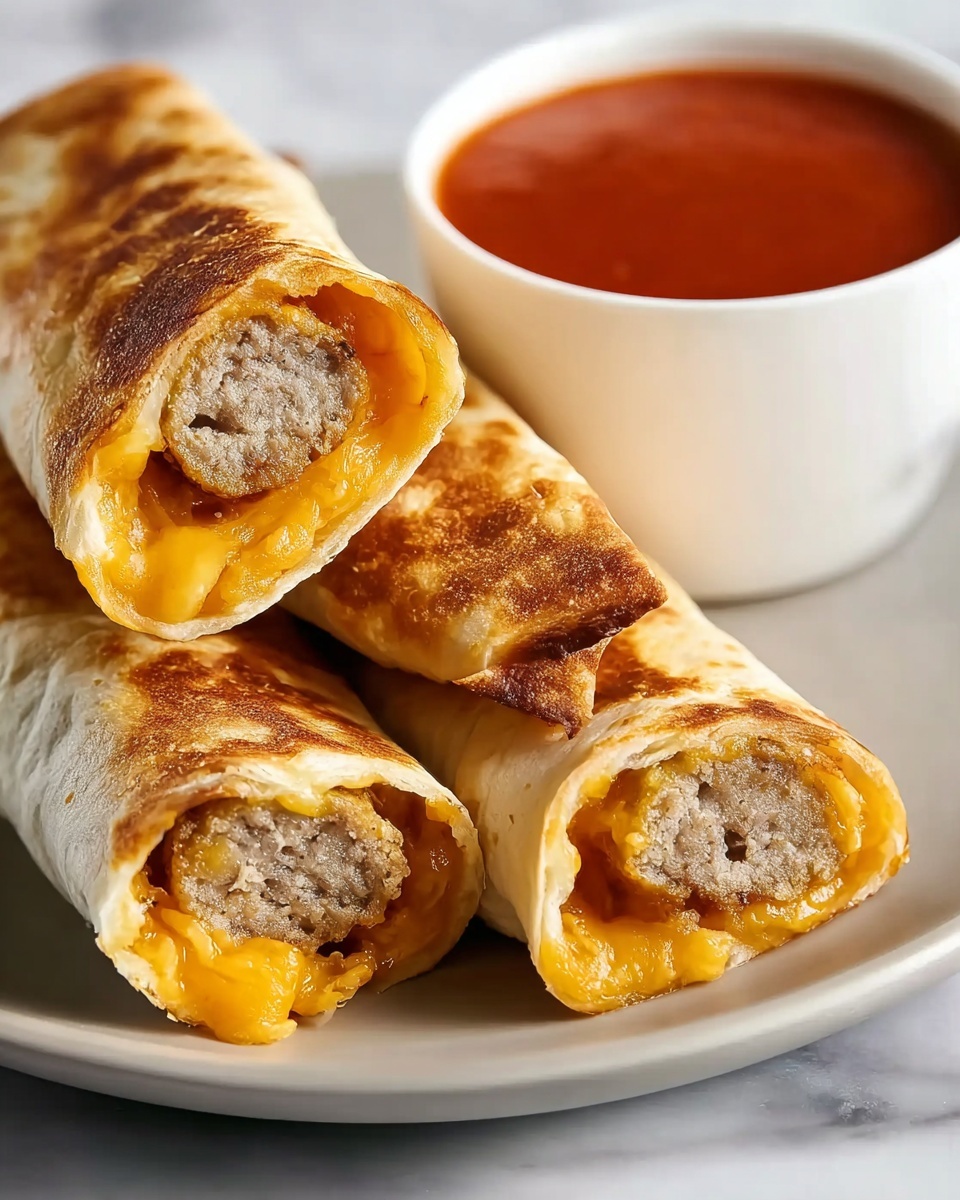 Breakfast Sausage and Egg Taquitos Recipe - Recipe Image