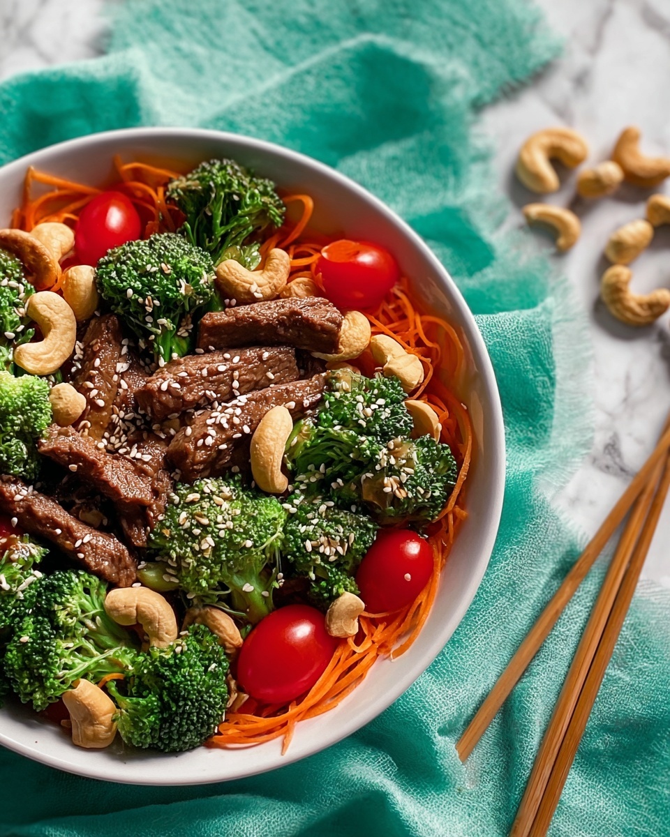 Gingery Broccoli-Fry with Cashews Recipe - Recipe Image