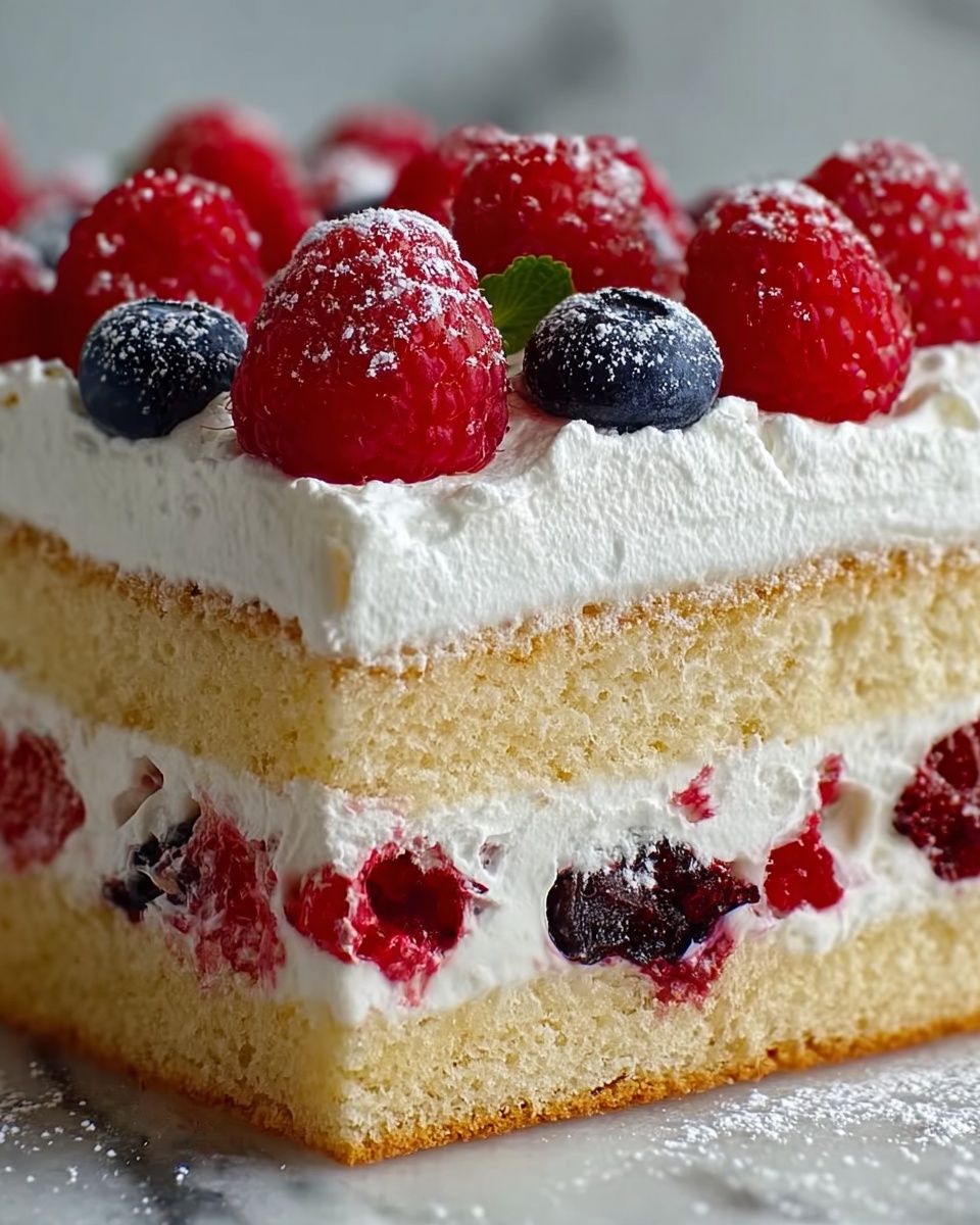No-Bake Victoria Sponge Mousse Slice Recipe - Recipe Image