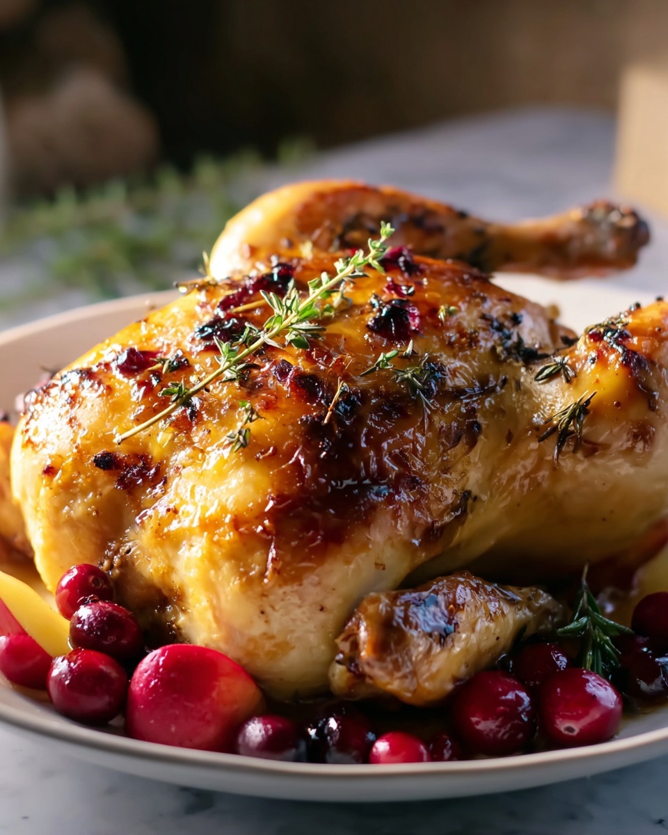 Apple & Cranberry Roasted Chicken Recipe - Recipe Image