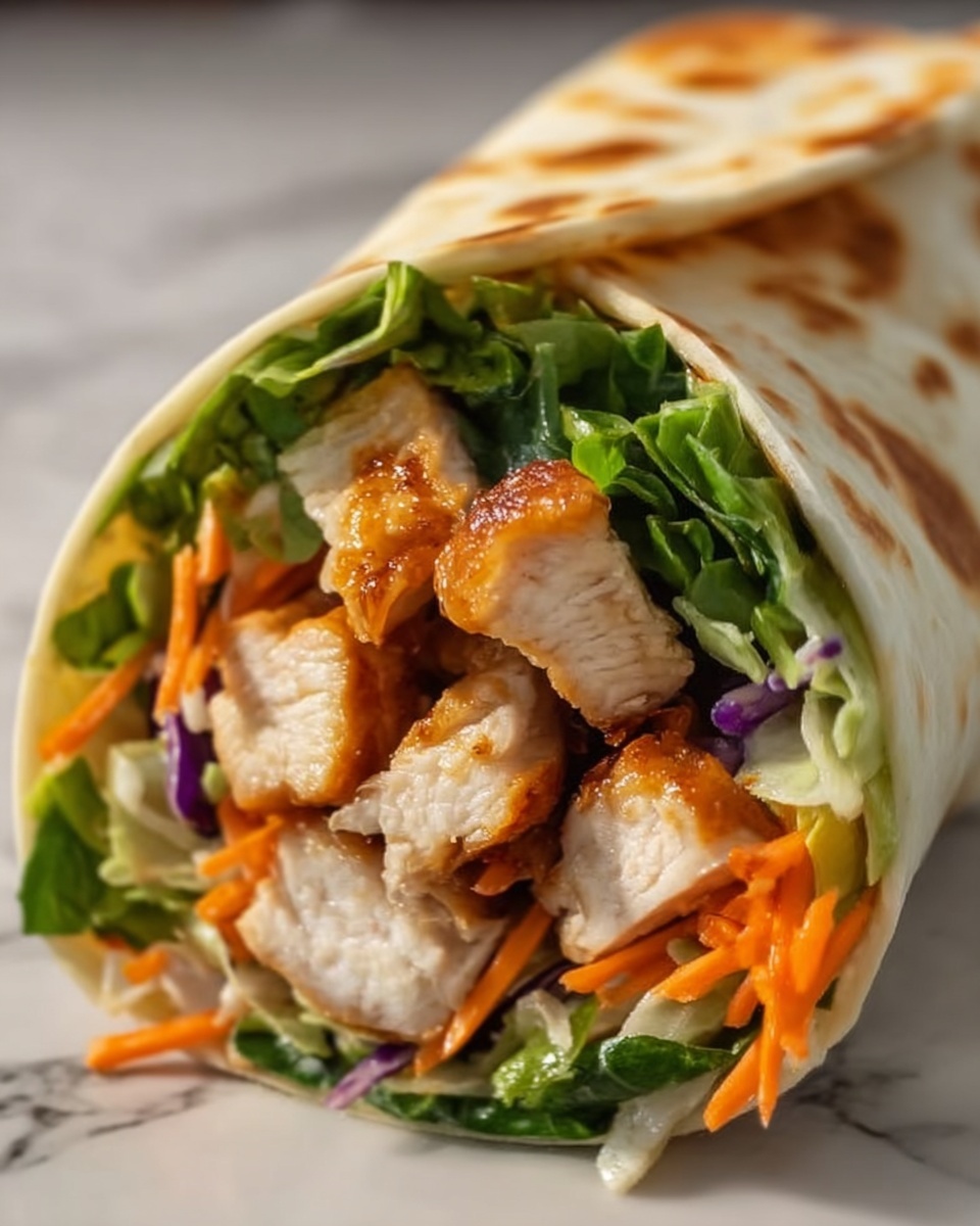 Asian Chicken Salad Wraps Recipe - Recipe Image