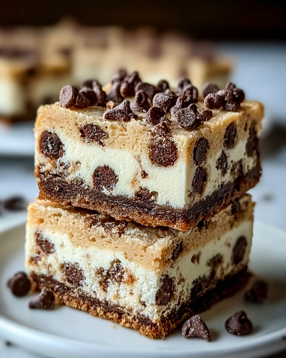 Keto Chocolate Chip Cookie Cheesecake Bars Recipe - Recipe Image