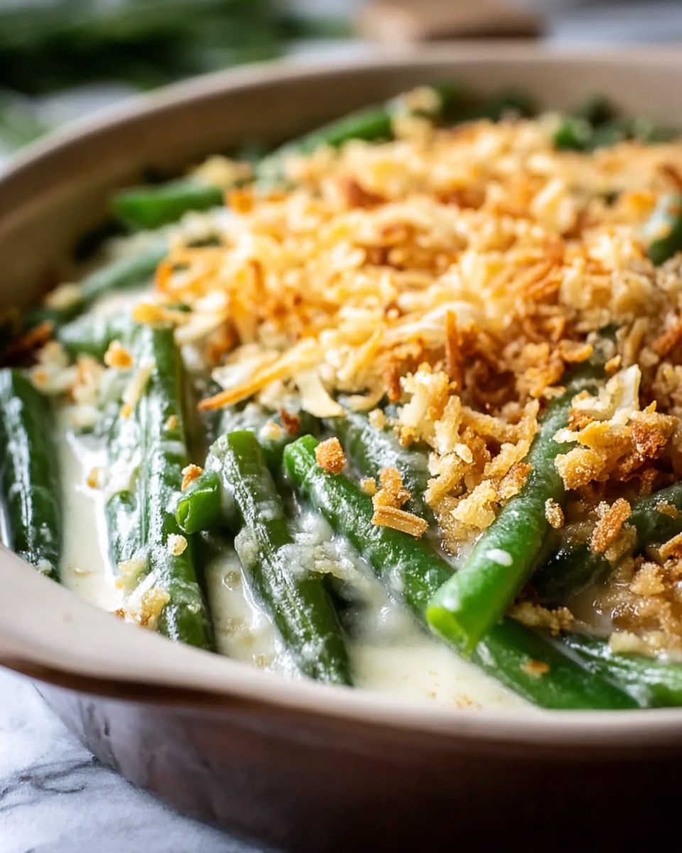 Easy Cream Cheese Green Bean Casserole Recipe - Recipe Image
