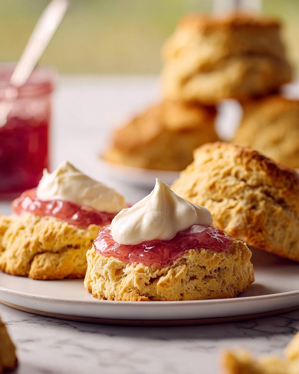 Rhubarb & Custard Scones Recipe - Recipe Image