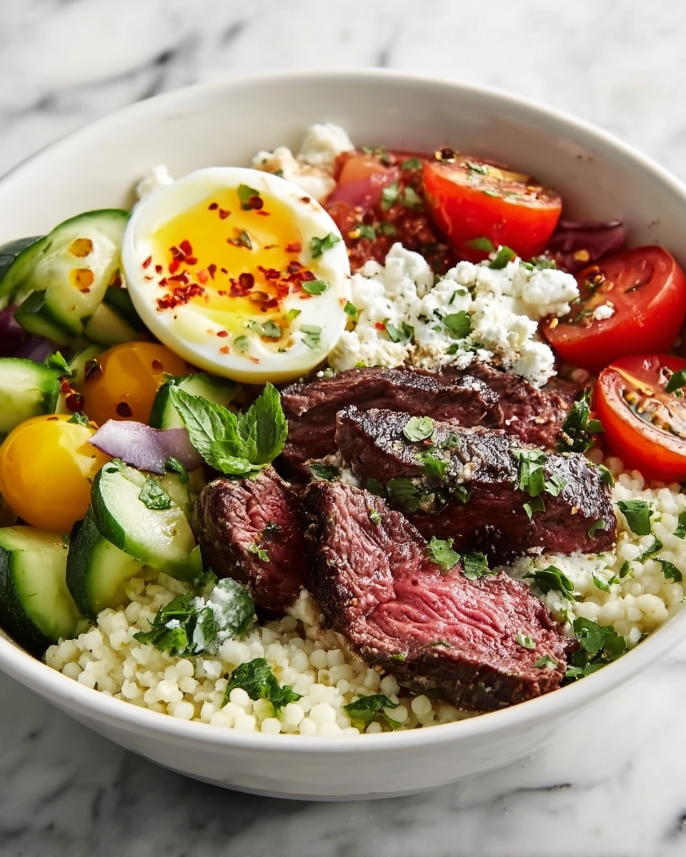 Mediterranean Steak Bowl Recipe - Recipe Image