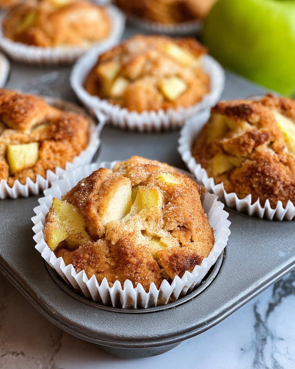 Easy Apple Sour Cream Muffins Recipe - Recipe Image