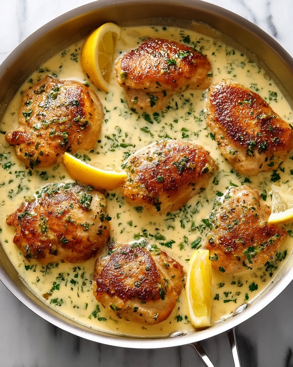 Garlic Parmesan Chicken in White Wine Cream Sauce Recipe - Recipe Image