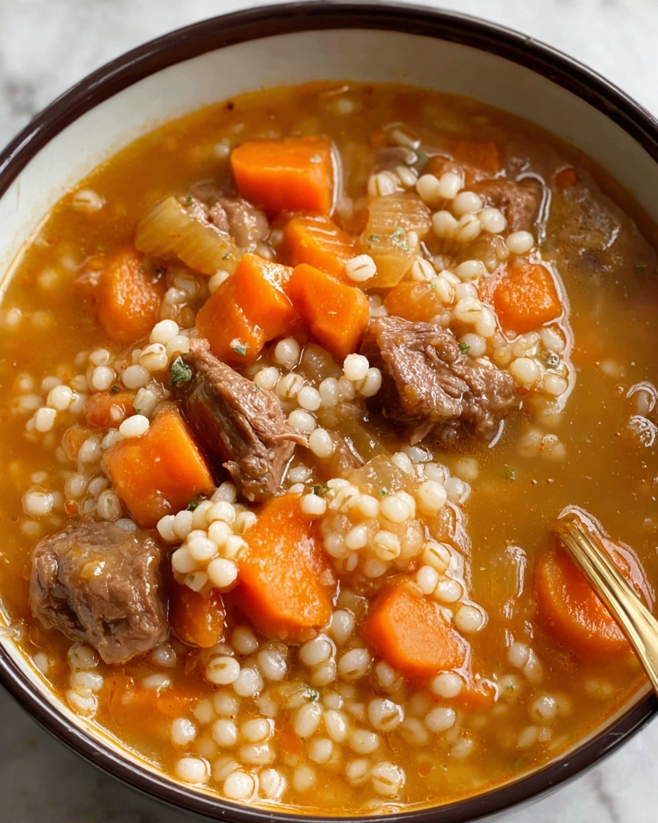 Easy Beef Barley Soup Recipe - Recipe Image