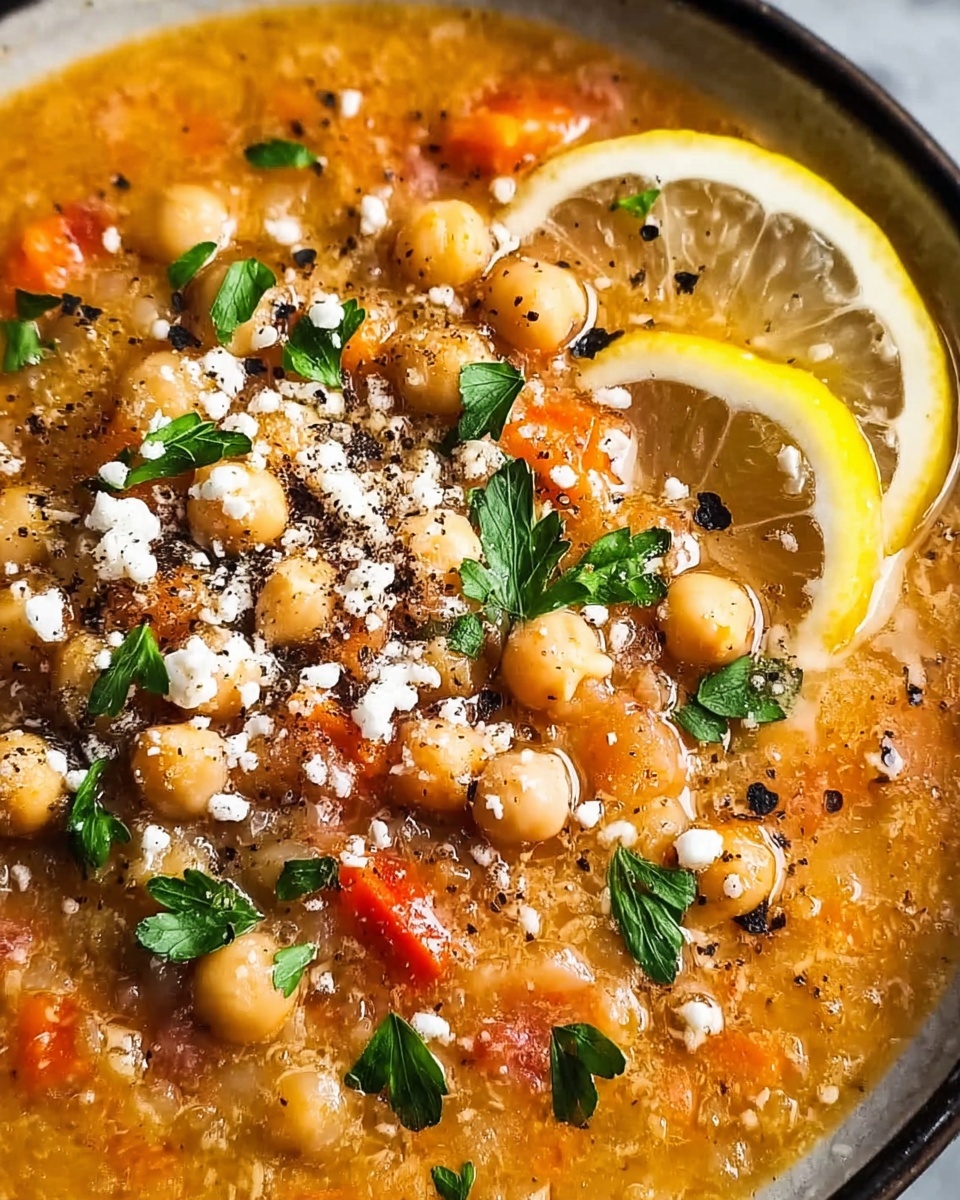 Greek Chickpea Soup with Lemon Recipe - Recipe Image