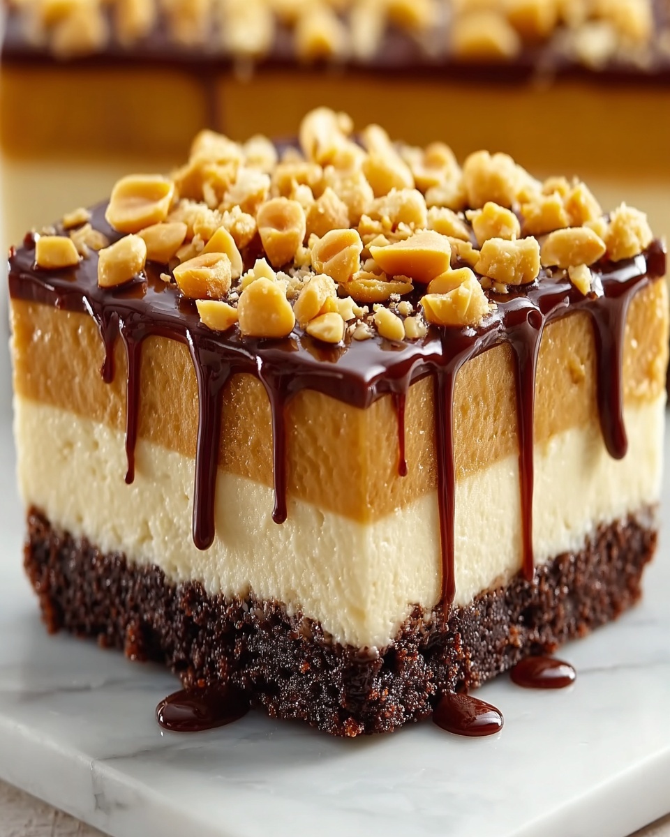 No-Bake Peanut Butter Cheesecake Recipe - Recipe Image