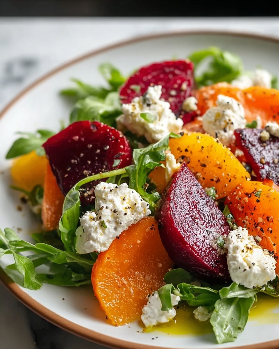 Roasted Beets and Carrots Salad with Burrata Recipe - Recipe Image