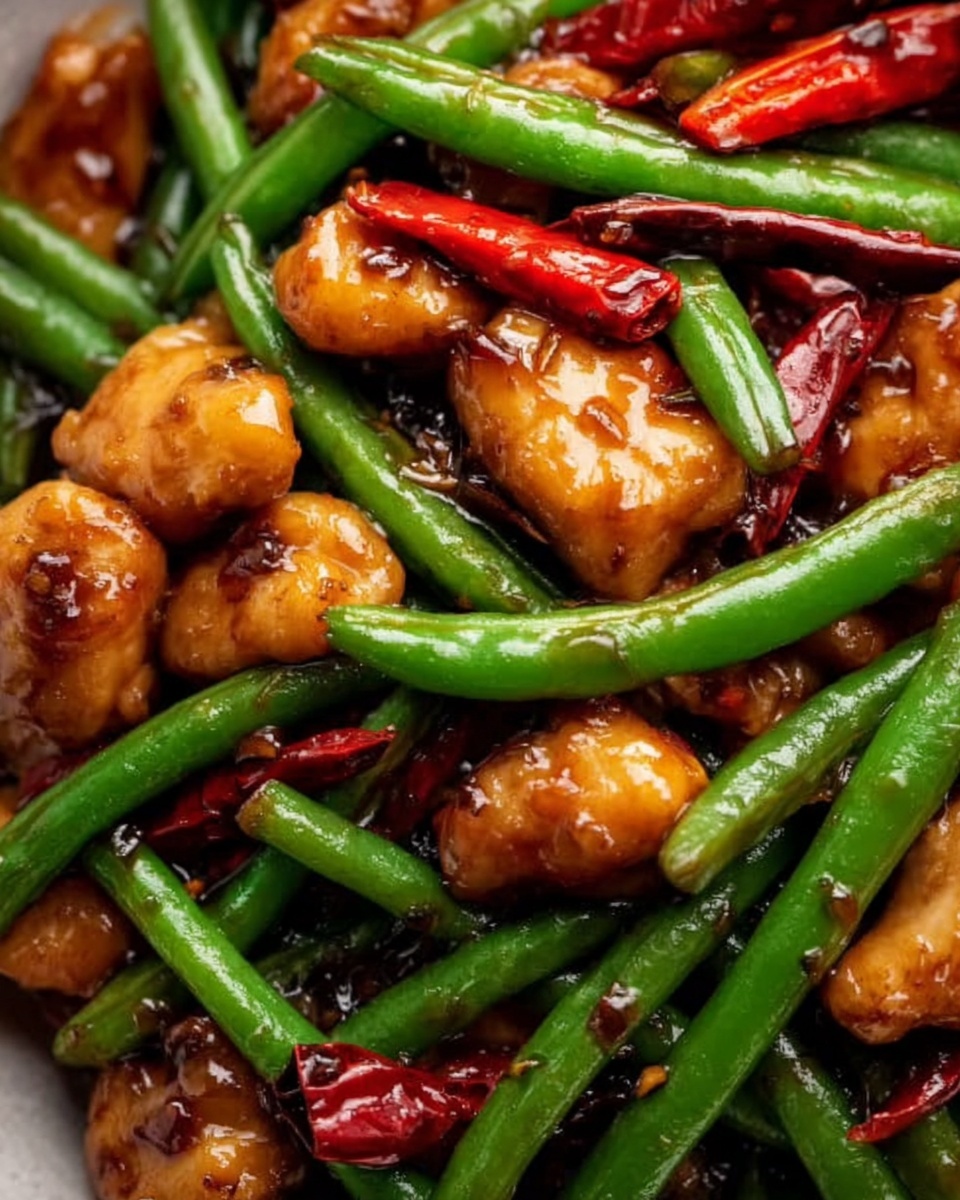 Chicken Green Bean Stir Fry with Sweet Chili Sauce Recipe - Recipe Image