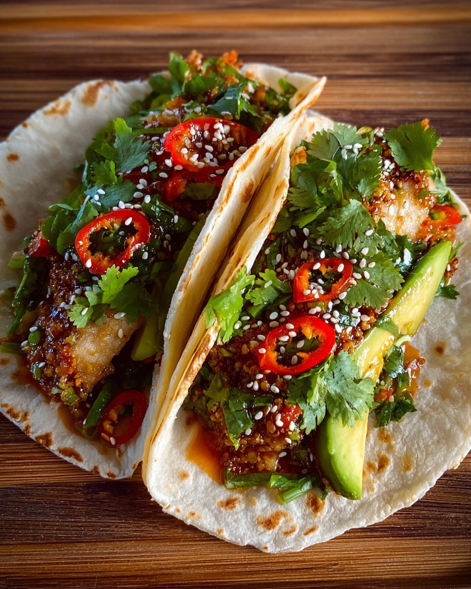Speedy Smash Dumpling Tacos Recipe - Recipe Image