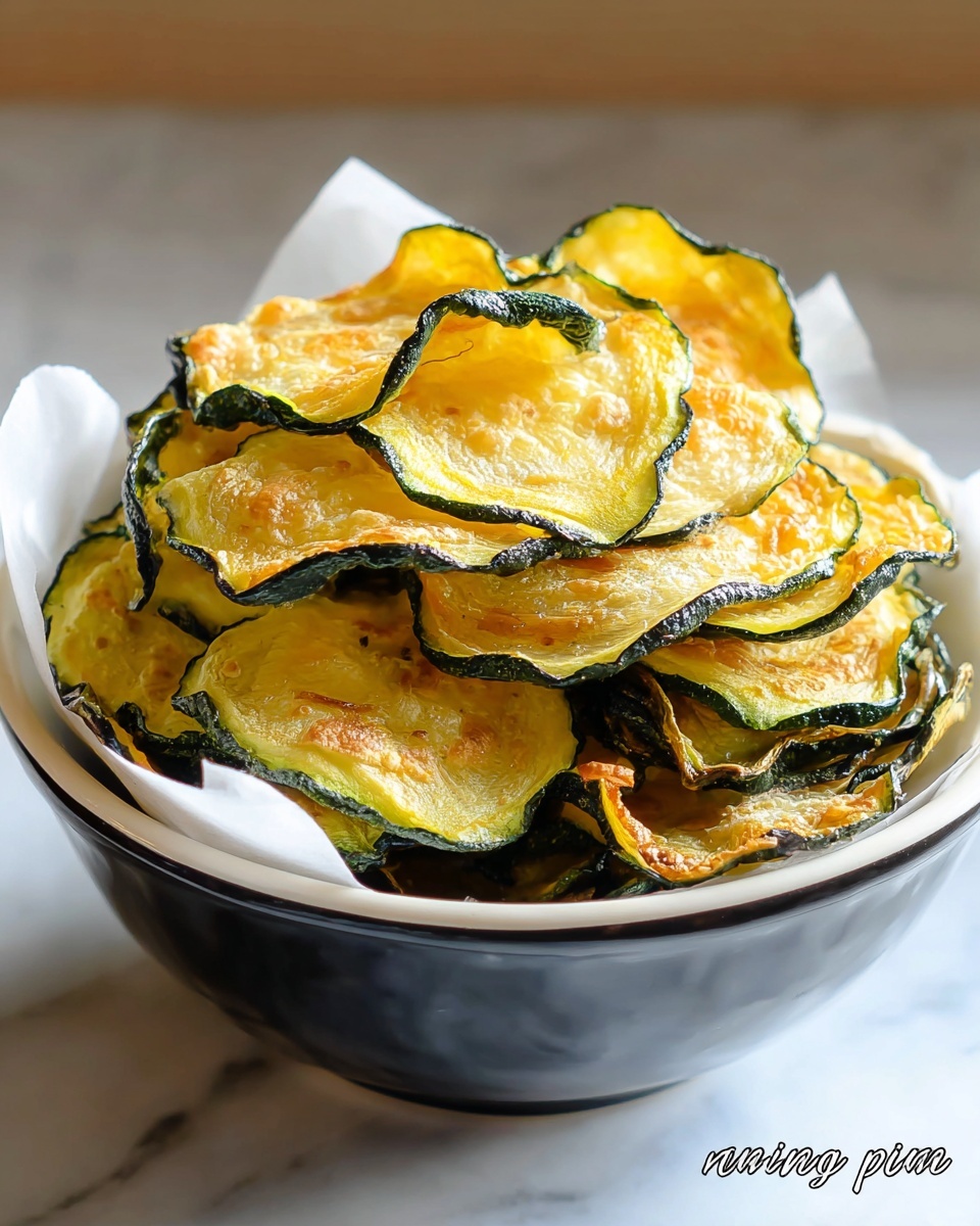 Salt and Vinegar Zucchini Chips Recipe - Recipe Image