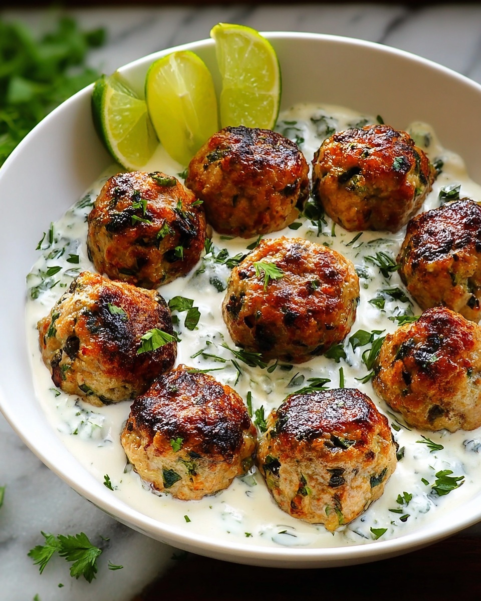 Greek Chicken Meatballs Recipe - Recipe Image