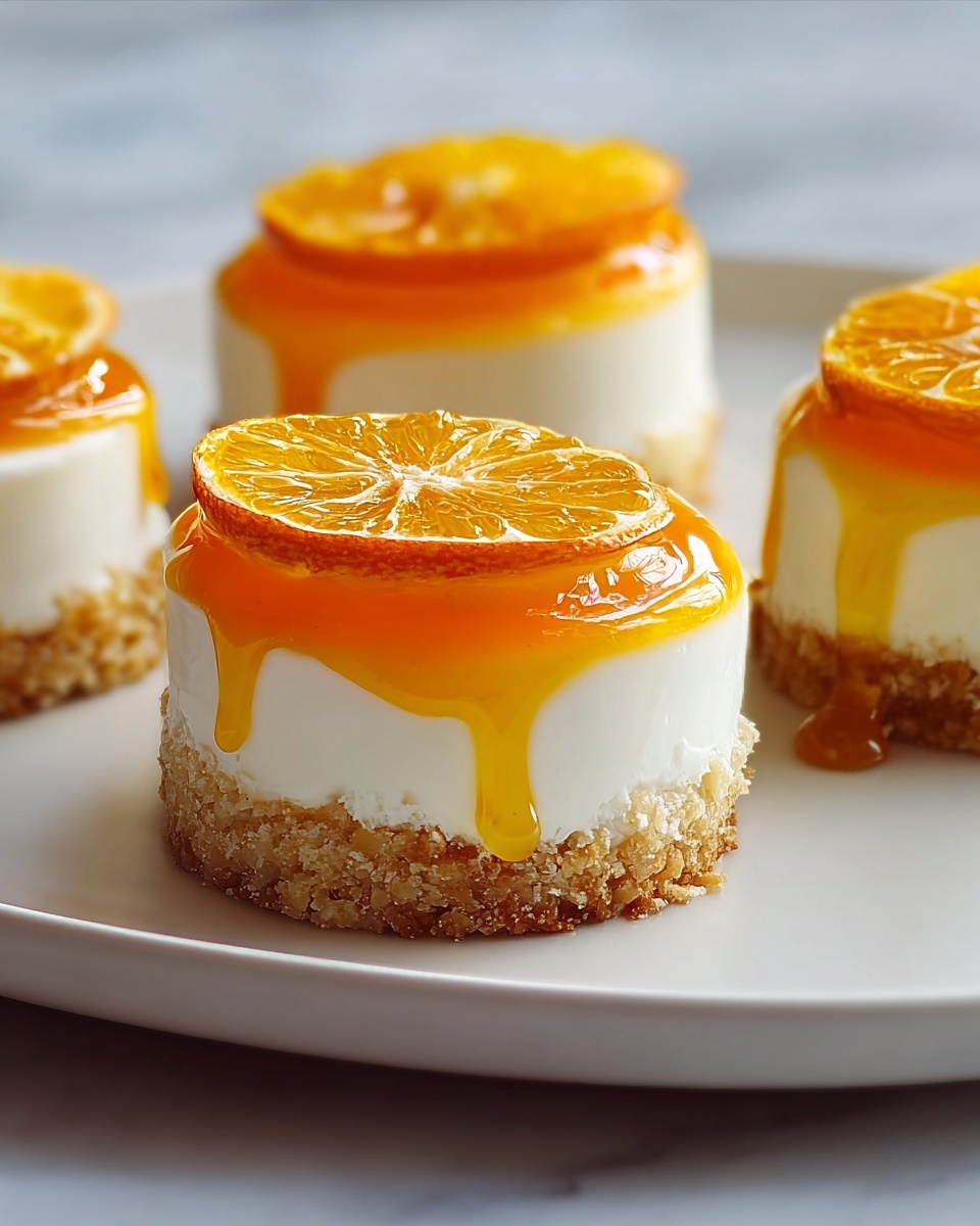 Orange Creamsicle Mini Cheesecakes Recipe - Recipe Image