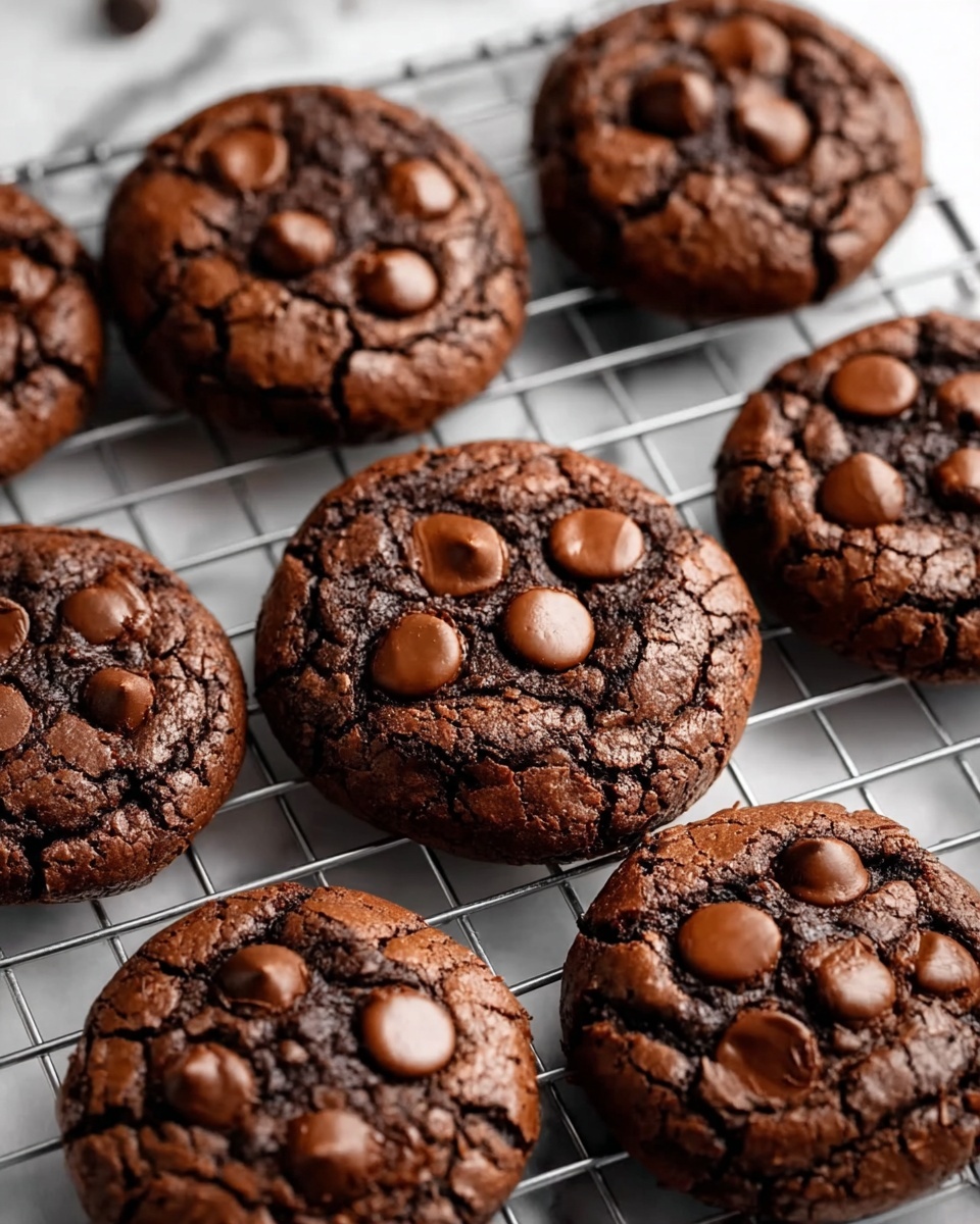 Fudgy Chocolate Brownie Cookies Recipe - Recipe Image