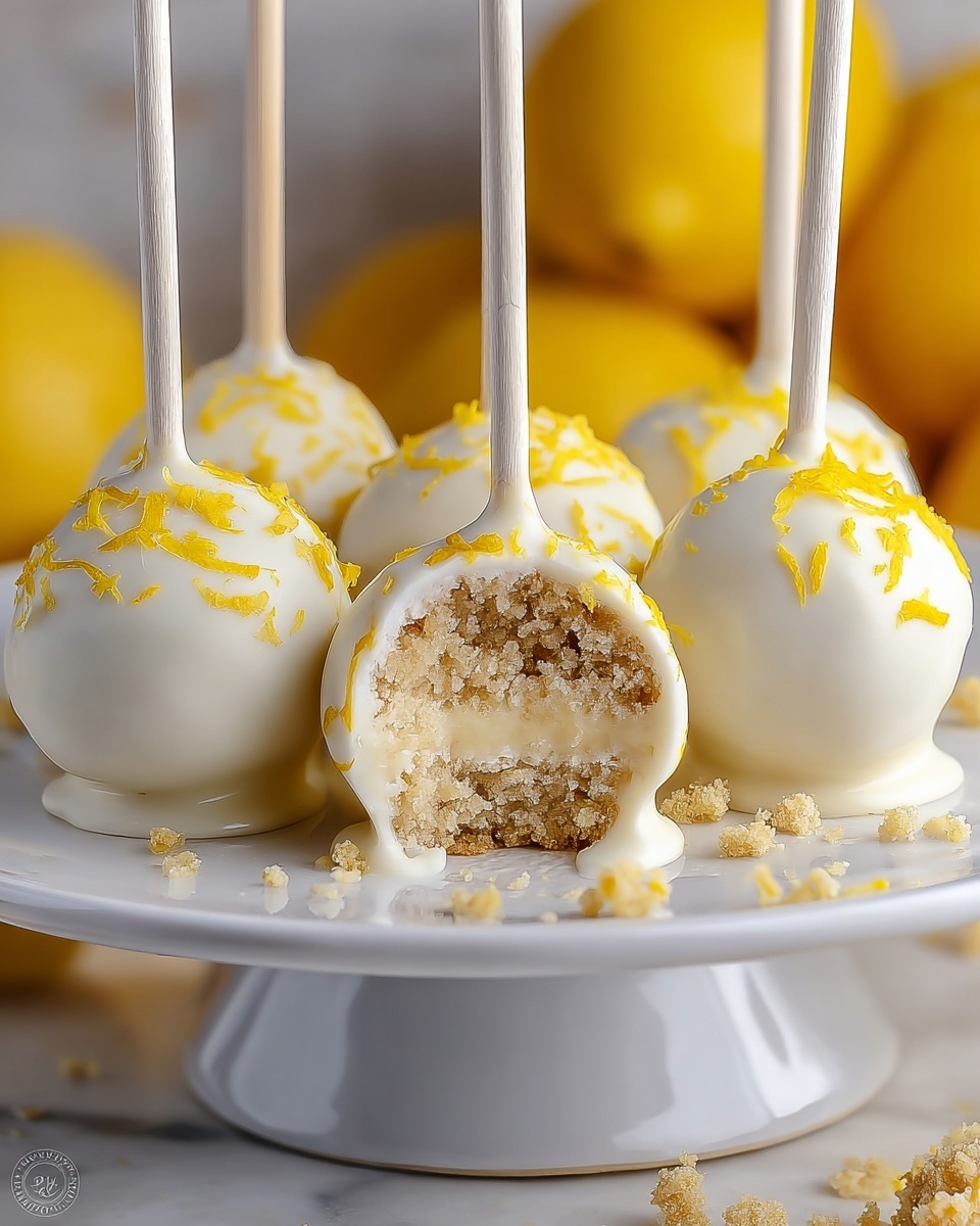 Lemon Meringue Cake Pops Recipe - Recipe Image