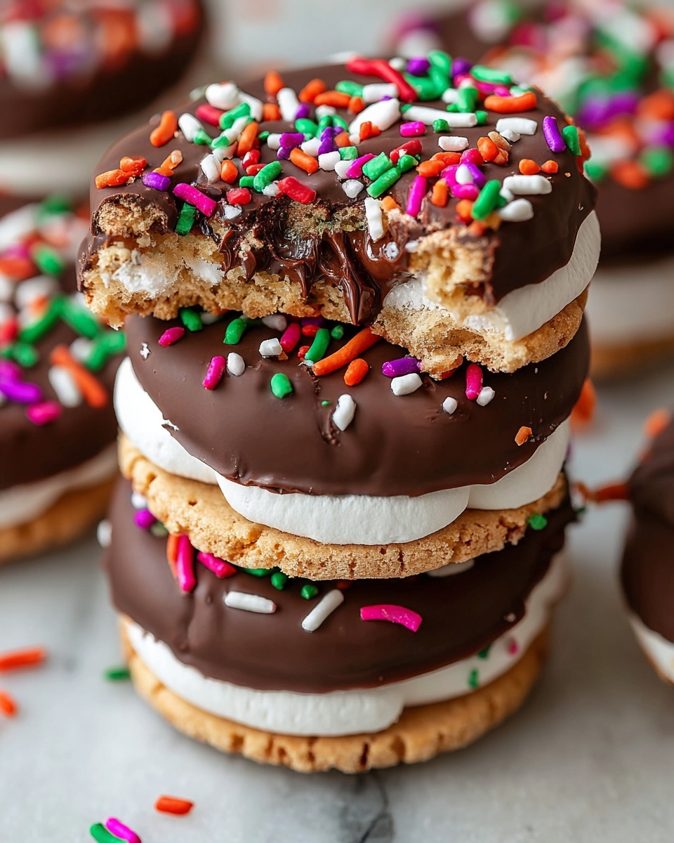 Chocolate Peanut Butter Stacks Recipe - Recipe Image