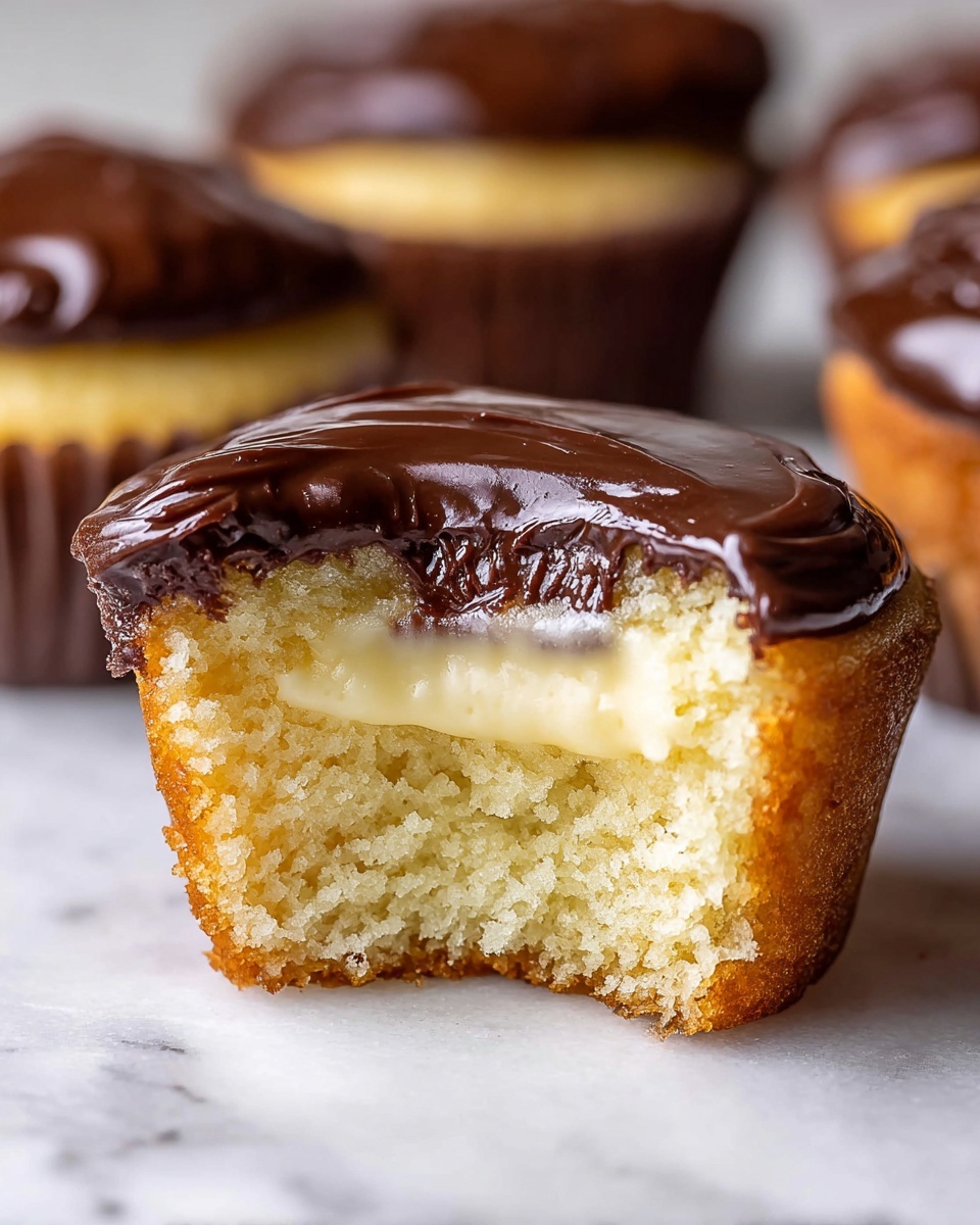 Boston Cream Pie Cupcakes Recipe - Recipe Image