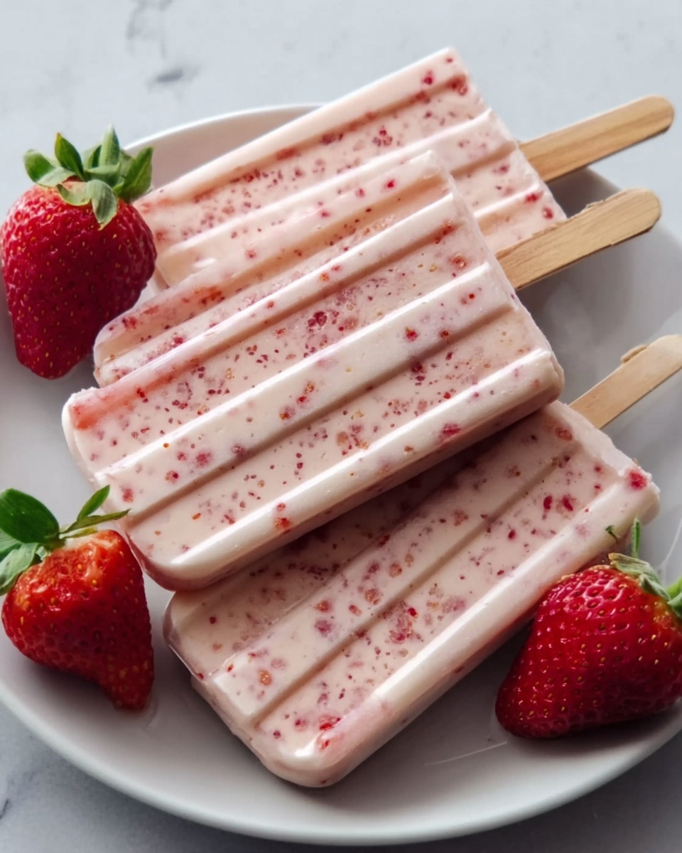 Strawberry Kefir Pops Recipe - Recipe Image