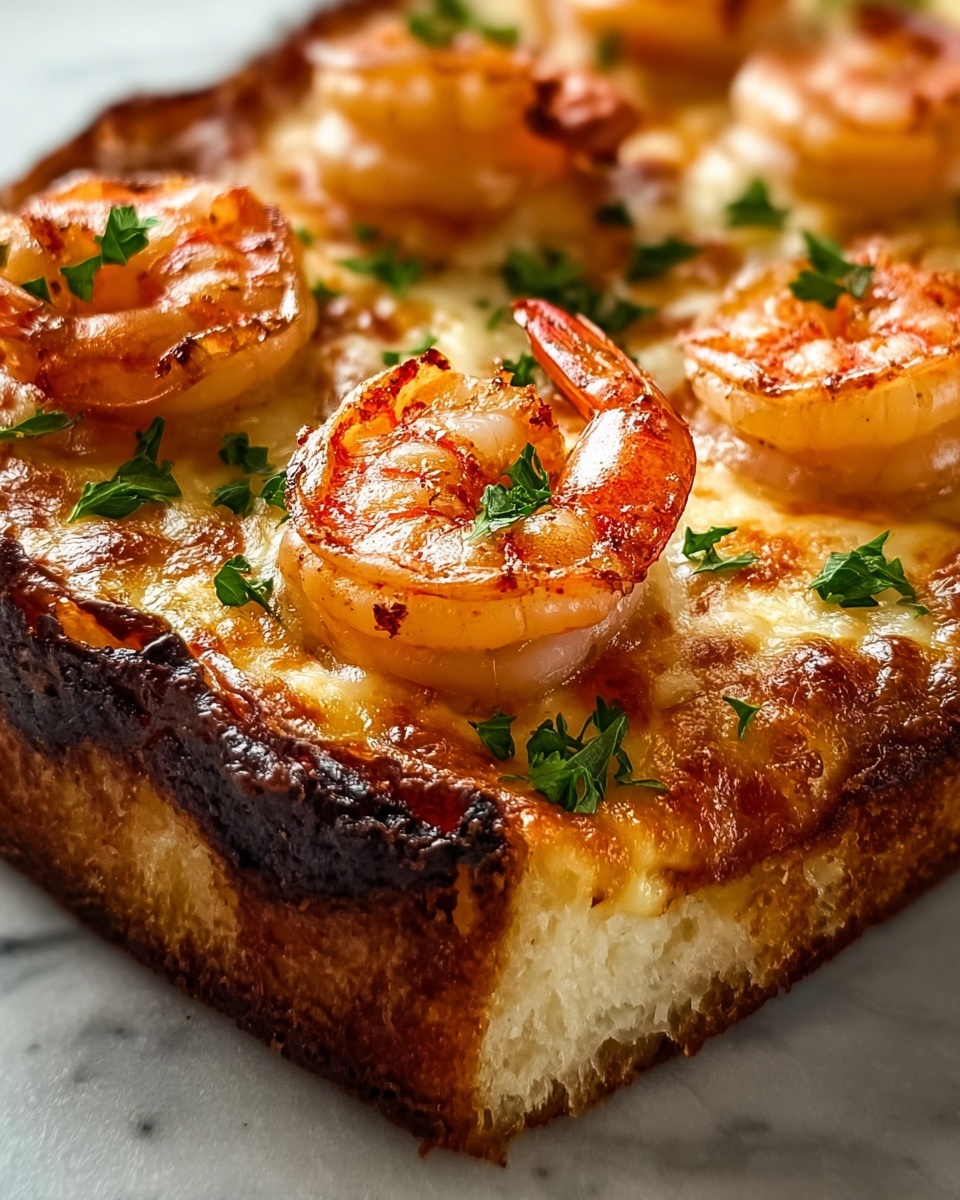 Cheesy Garlic Shrimp Bread Bowl Recipe - Recipe Image