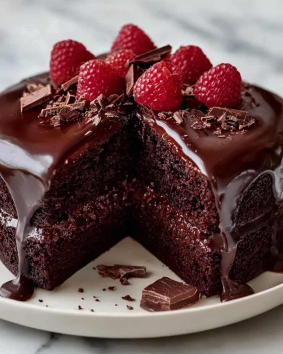 Decadent Chocolate Cake with Rich Ganache Recipe - Recipe Image