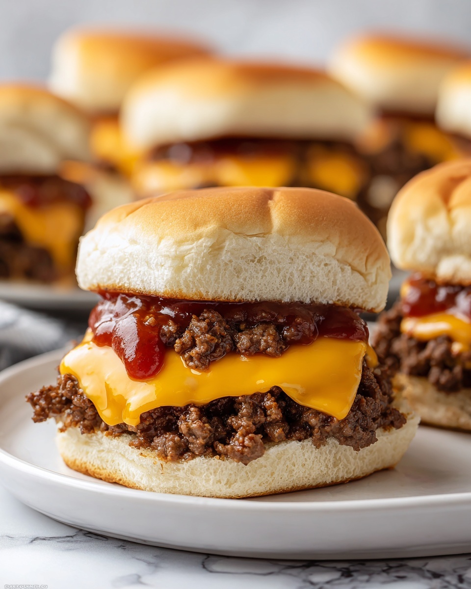 Chopped Cheeseburger Sliders Recipe - Recipe Image