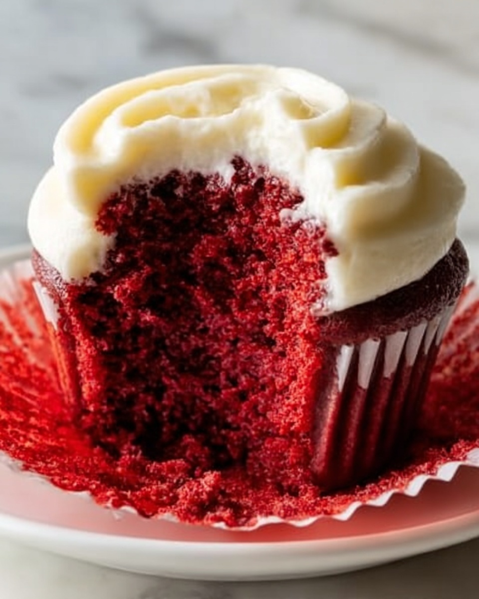 Red Velvet Cupcakes with Cream Cheese Frosting Recipe - Recipe Image