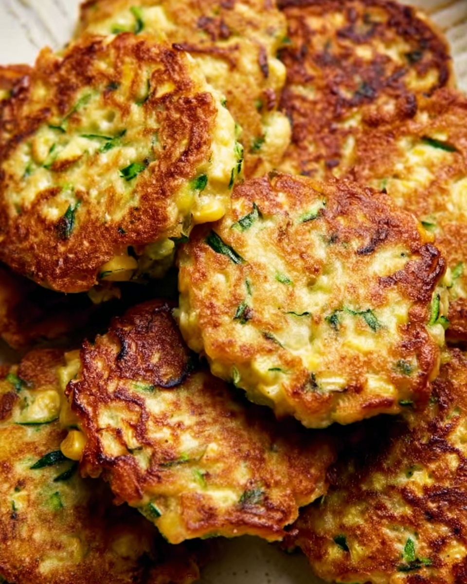 Zucchini and Edamame Fritters (High Protein) Recipe - Recipe Image