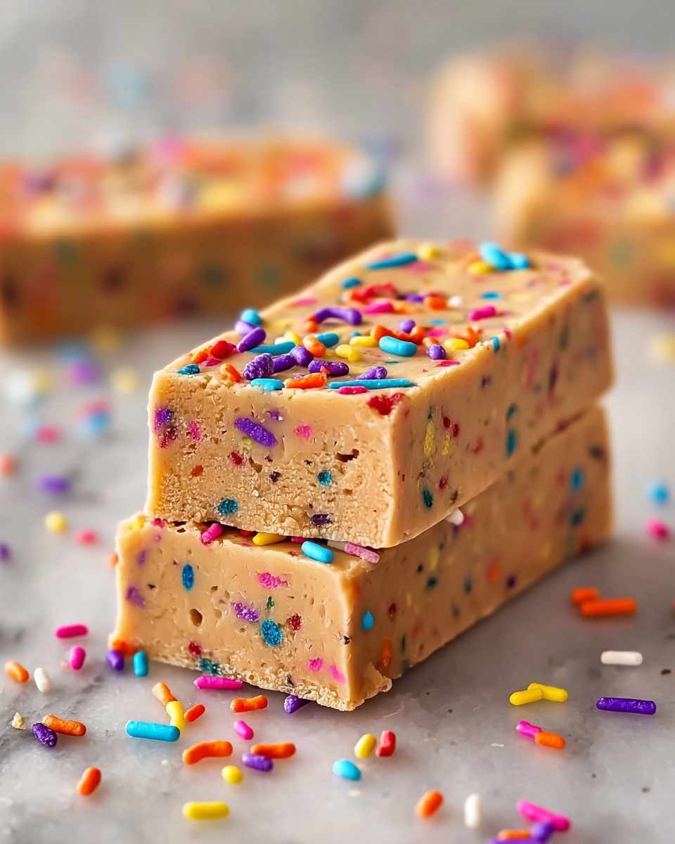 Birthday Cake Protein Bars Recipe - Recipe Image