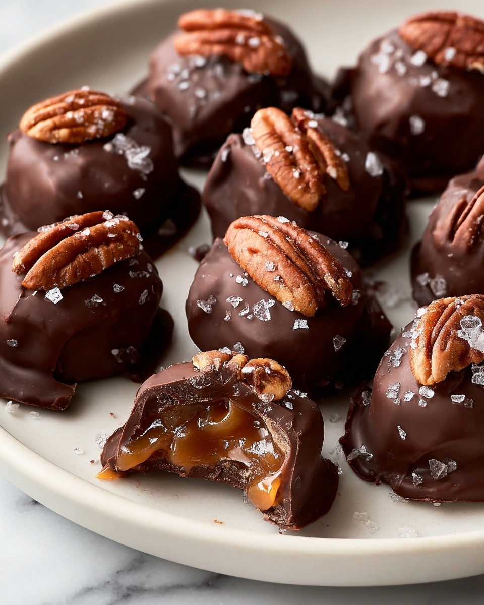 Homemade Chocolate Turtles Recipe - Recipe Image