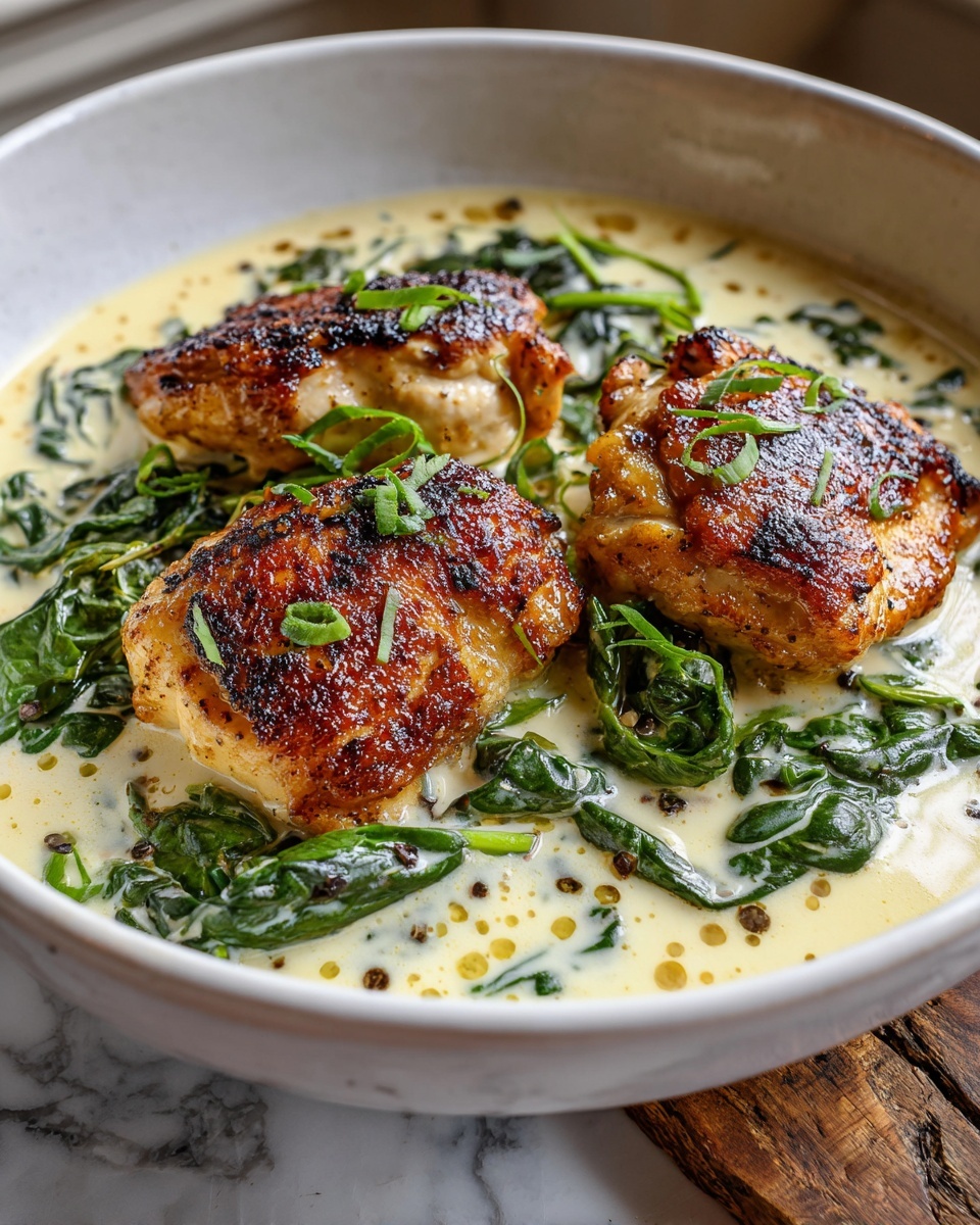 Creamy Chicken and Spinach Casserole Recipe - Recipe Image