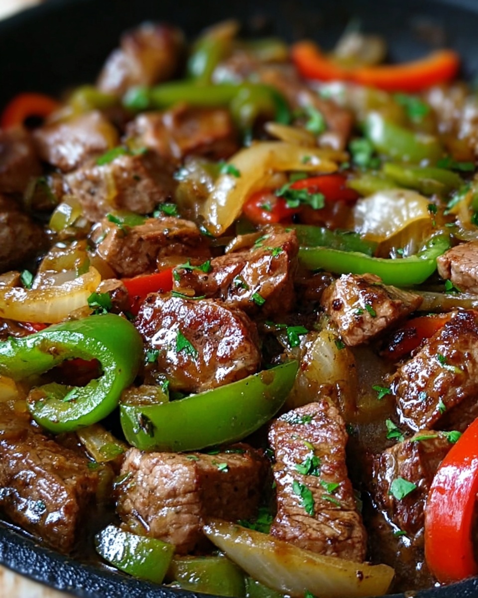 Sizzling Pepper Steak with Onions Recipe - Recipe Image