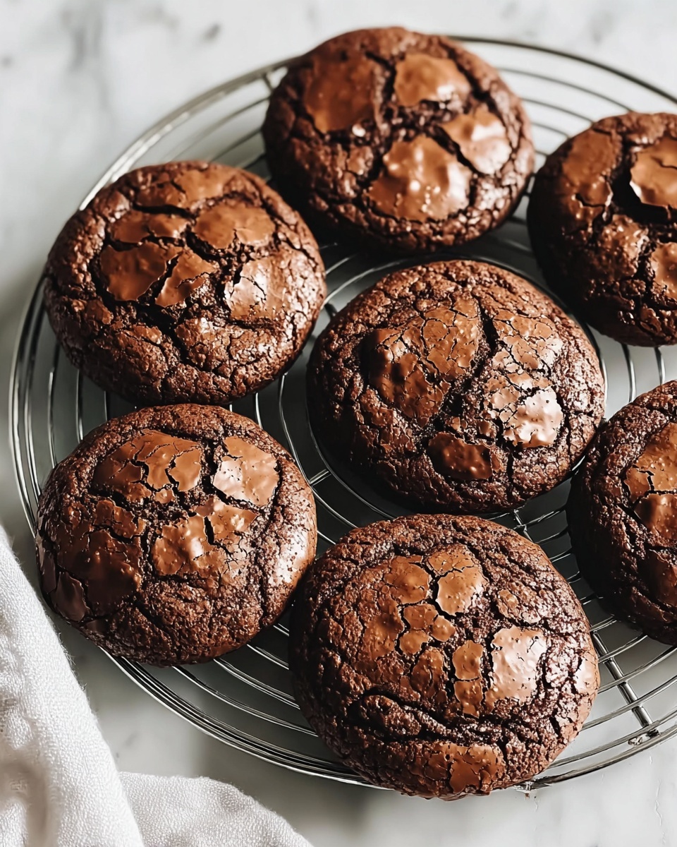 Fudgy Flourless Chocolate Cake Cookies Recipe - Recipe Image