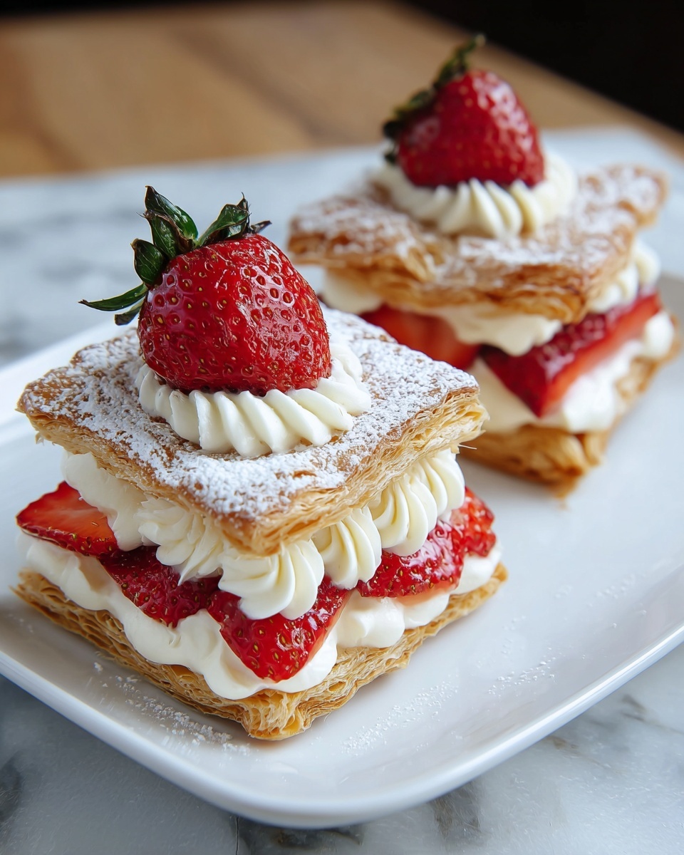 Strawberry Napoleons: A Sweet, Flaky Delight Recipe - Recipe Image