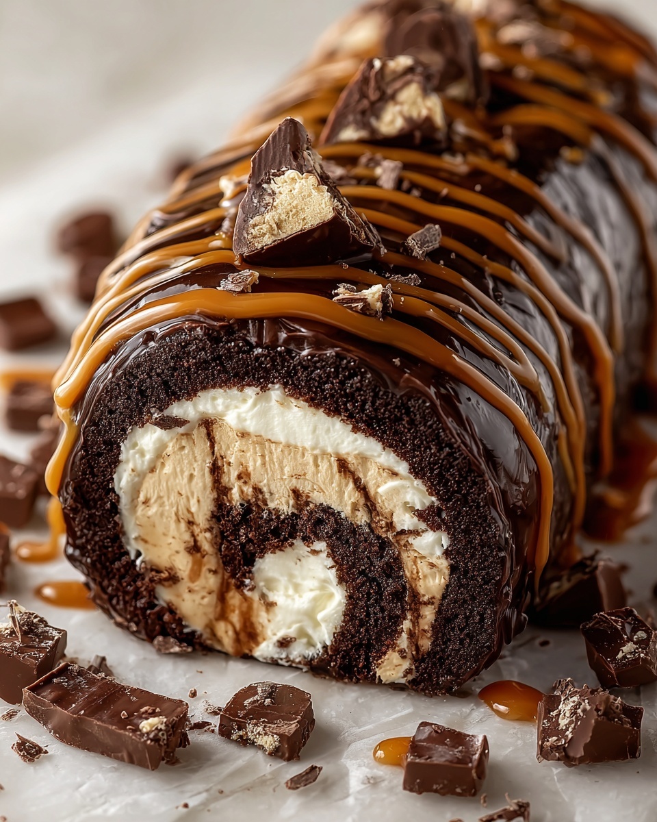 Peanut Butter Cup Cake Roll Recipe - Recipe Image