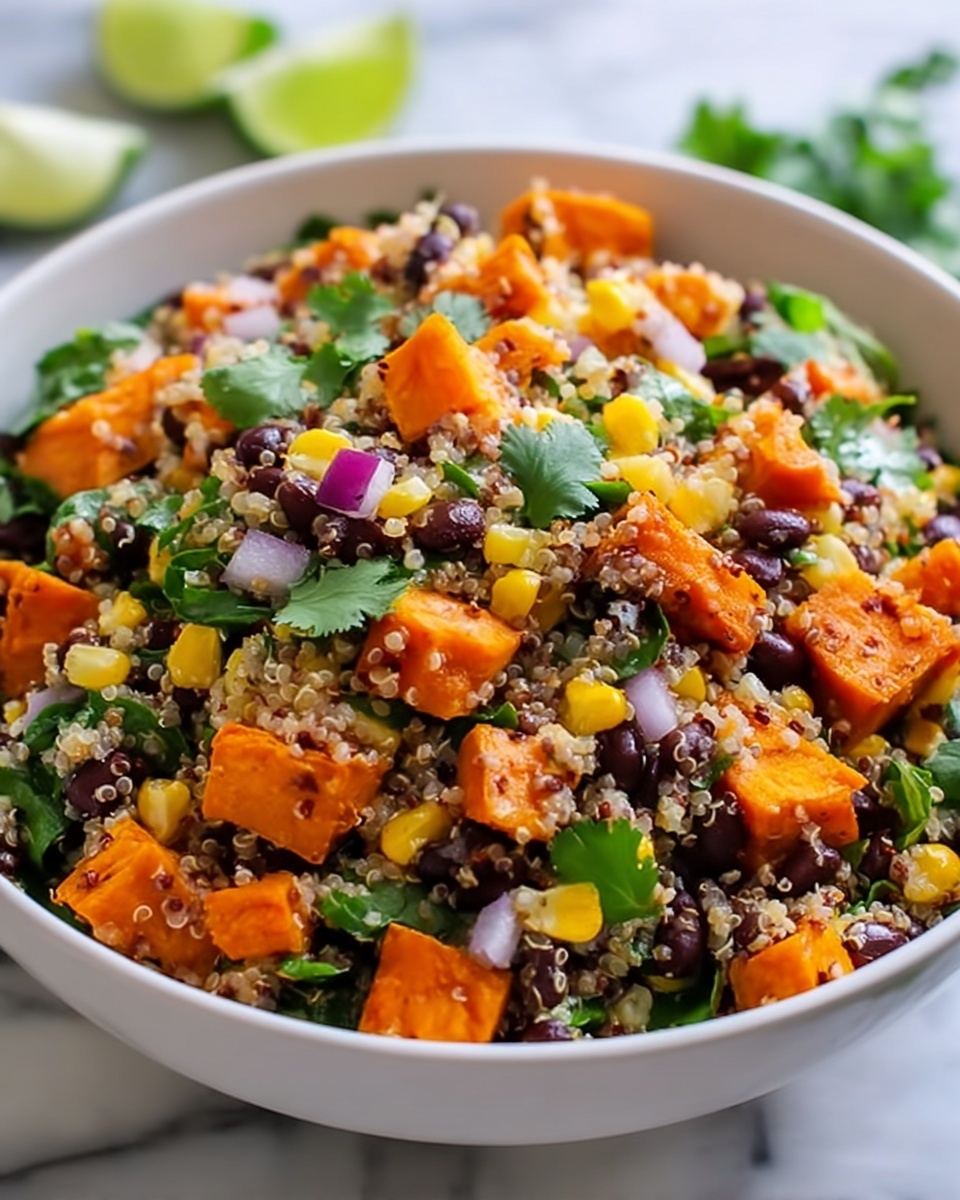 Roasted Sweet Potato Black Bean Quinoa Salad Recipe - Recipe Image
