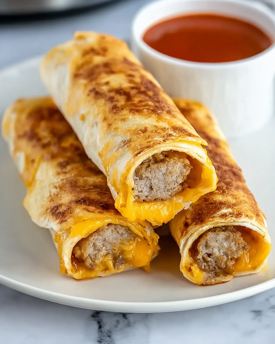 Breakfast Sausage and Egg Taquitos Recipe - Recipe Image