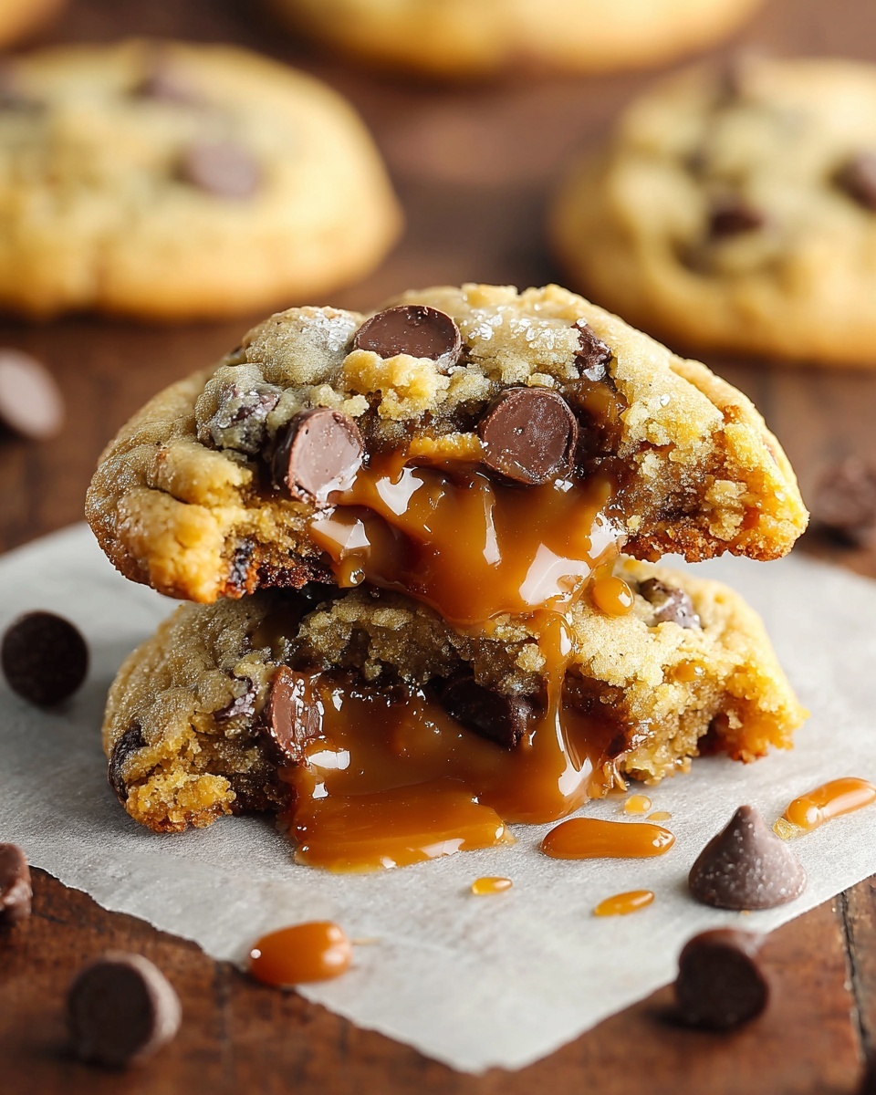 Caramel Chocolate Chip Cookies Recipe - Recipe Image